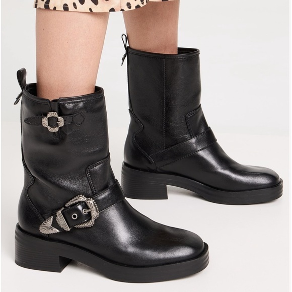 Larroude Shoes - New! Larroude Hardy Moto‎ Leather Boots Sz 8 $450